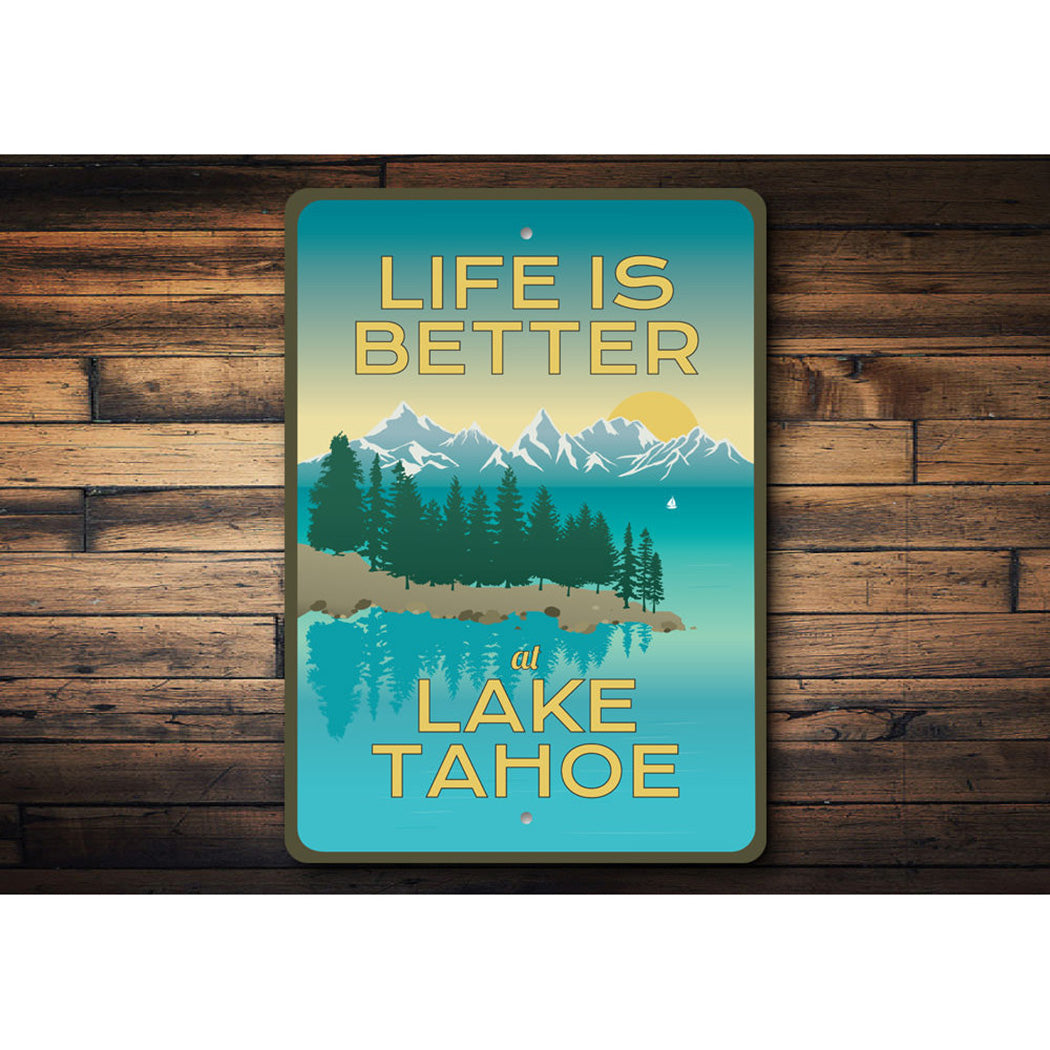 Lake Tahoe Views Sign