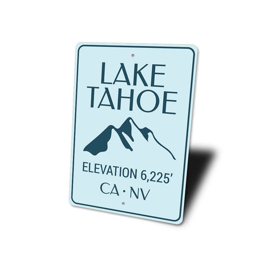 Lake Tahoe Elevation Sign