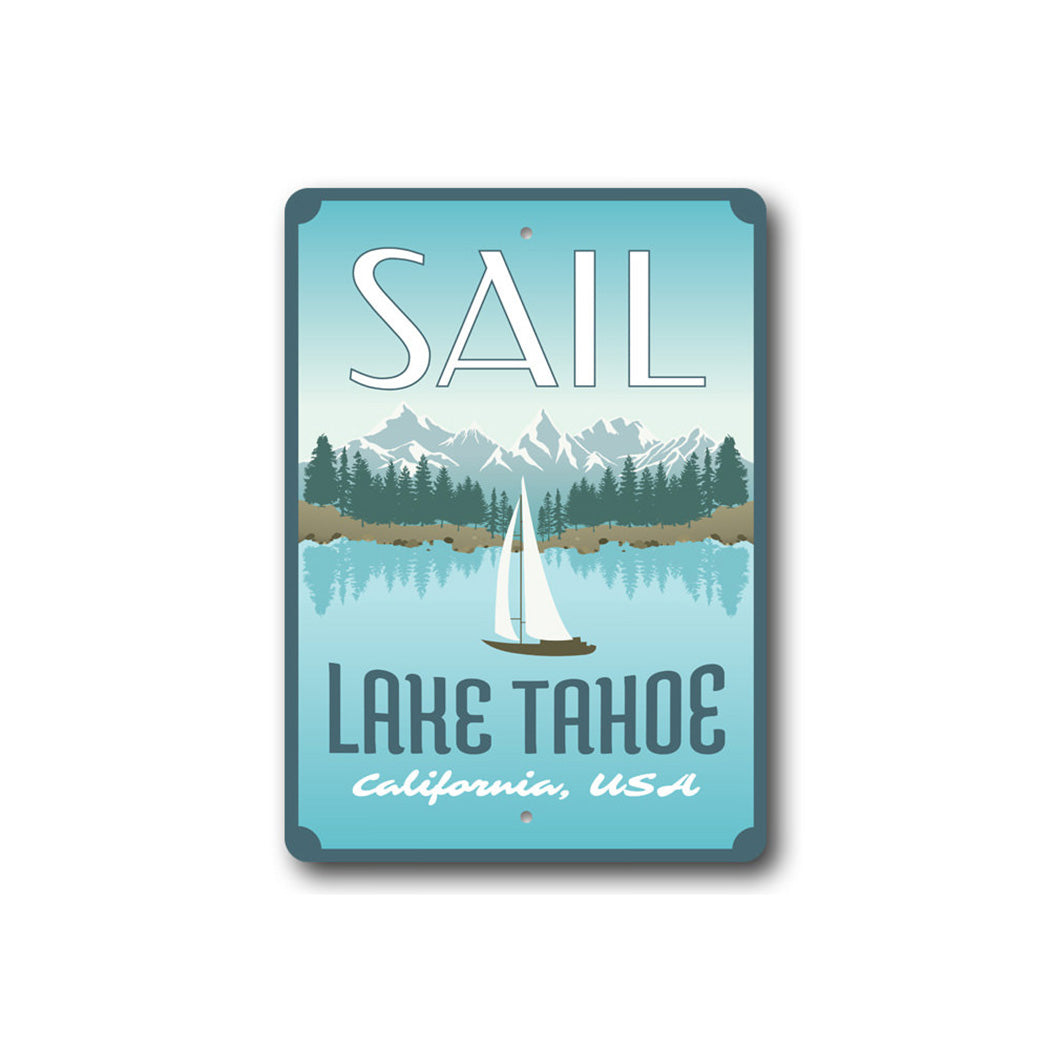 Sail Lake Tahoe Sign