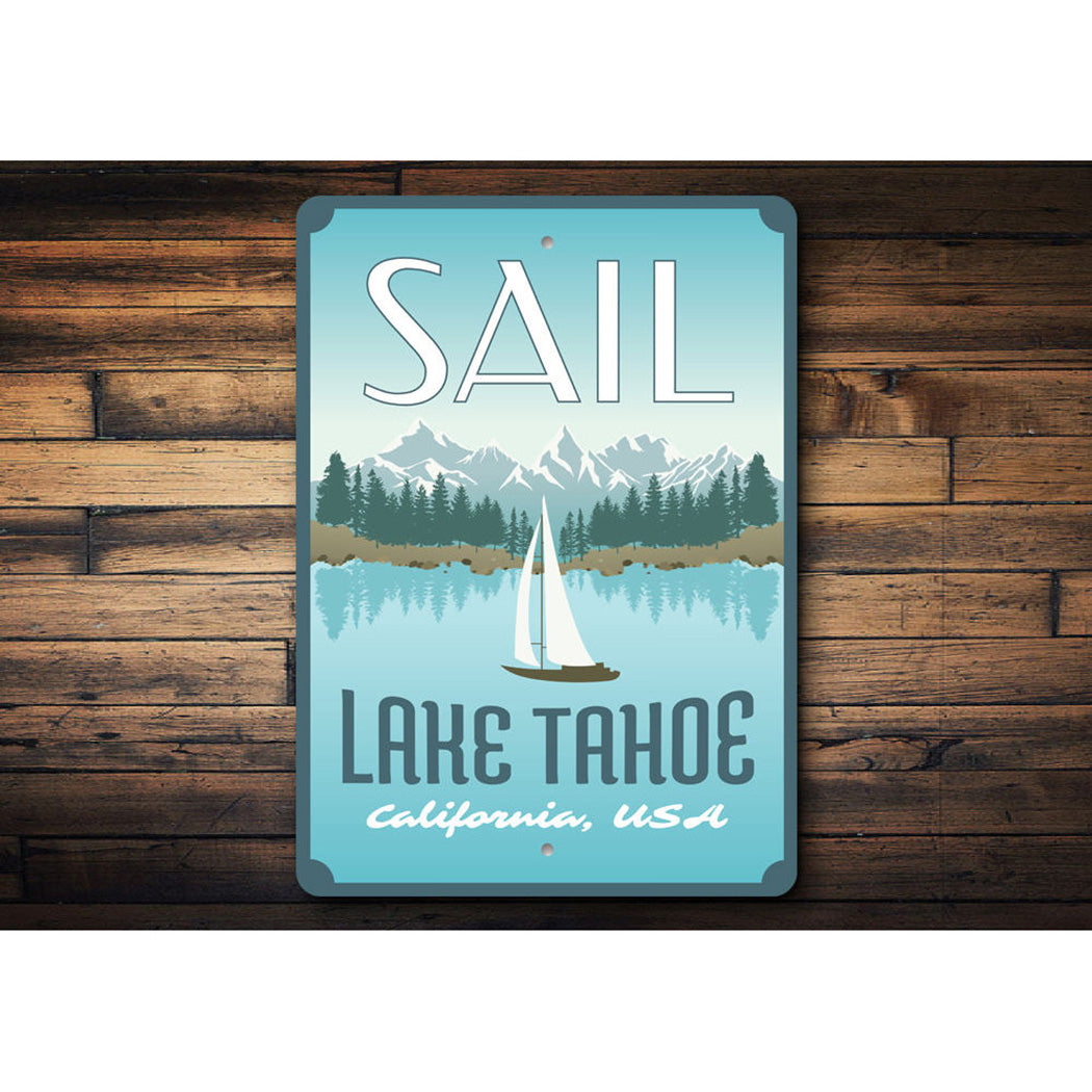 Sail Lake Tahoe Sign
