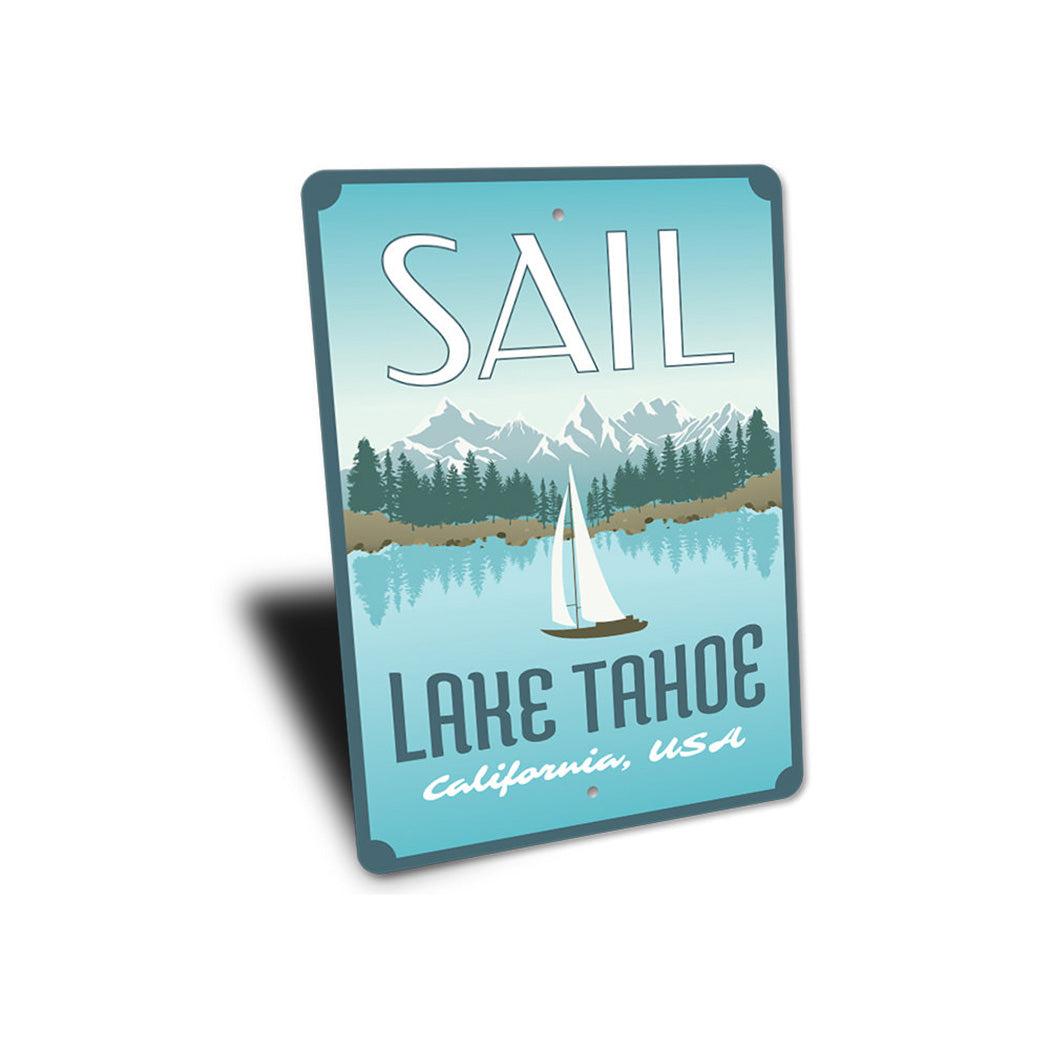 Sail Lake Tahoe Sign