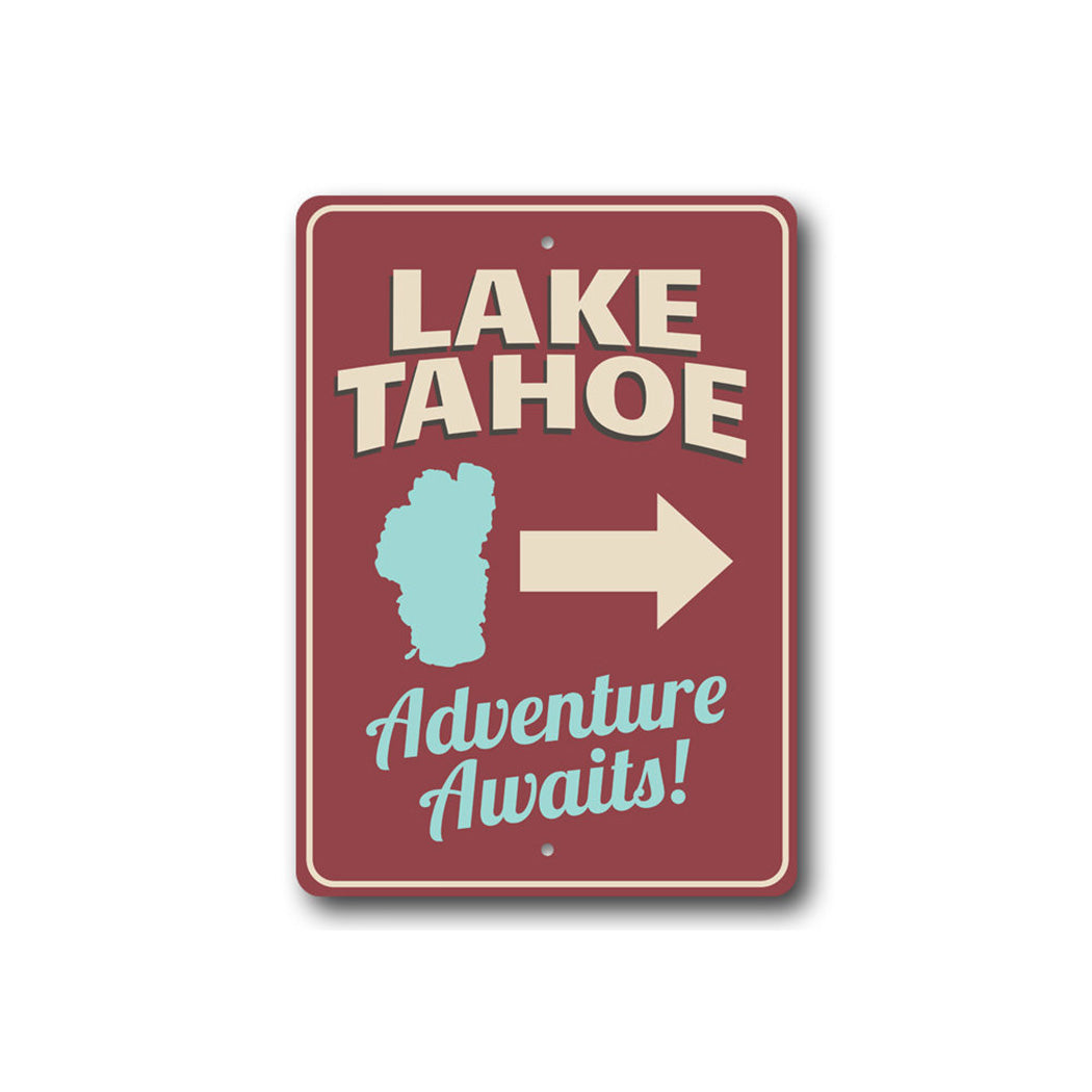 Lake Tahoe Arrow Sign