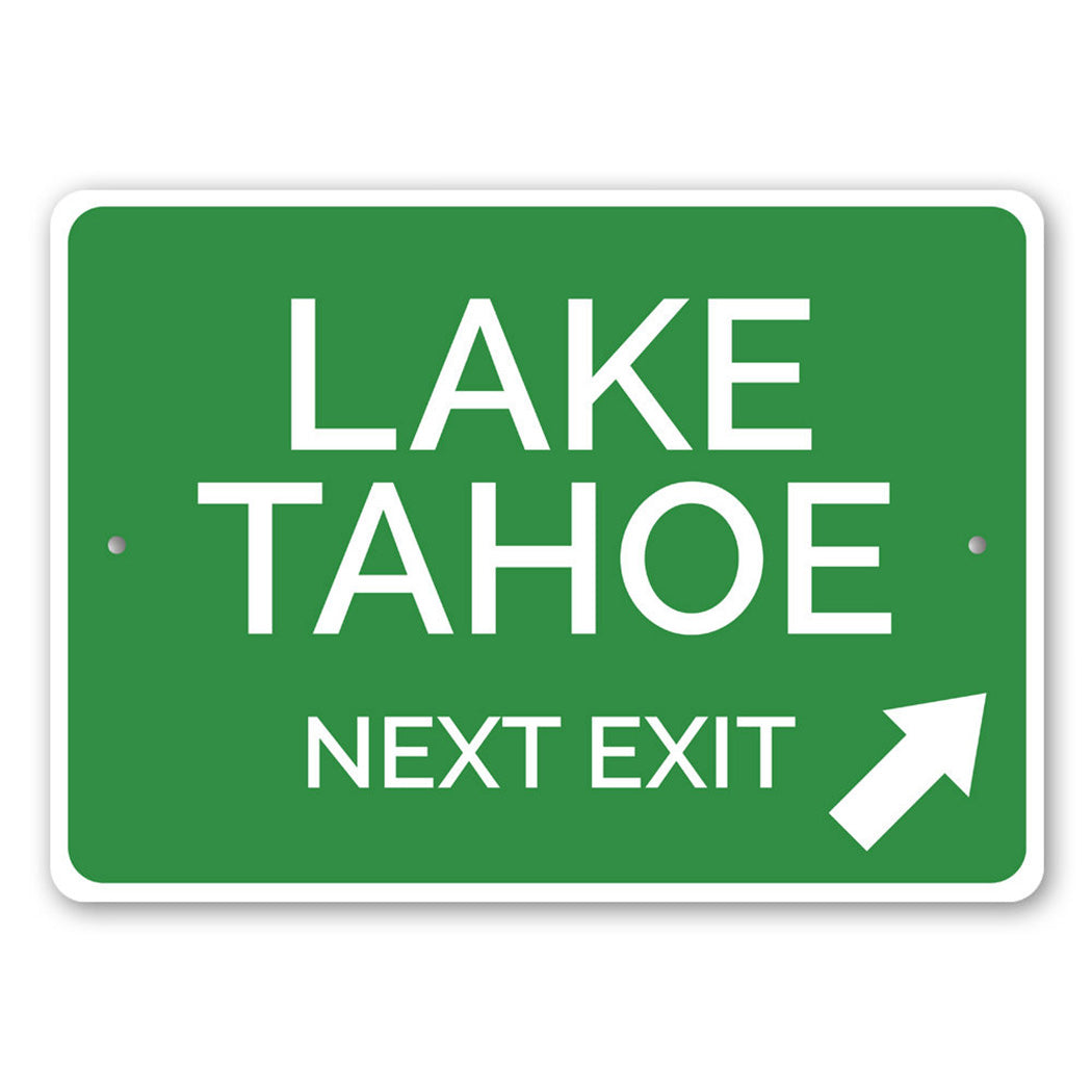 Lake Tahoe Exit Sign