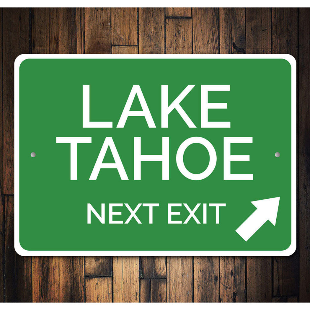 Lake Tahoe Exit Sign