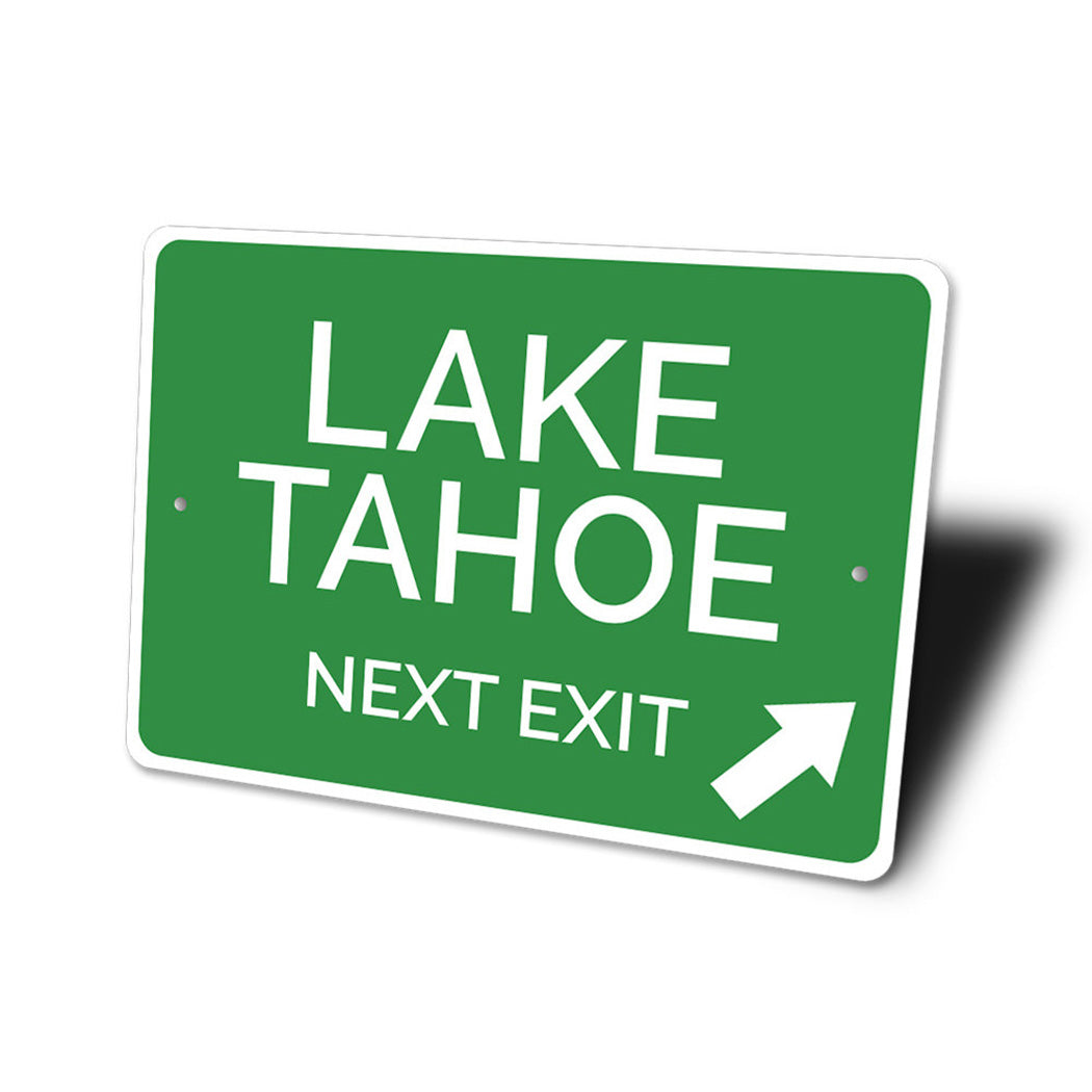 Lake Tahoe Exit Sign