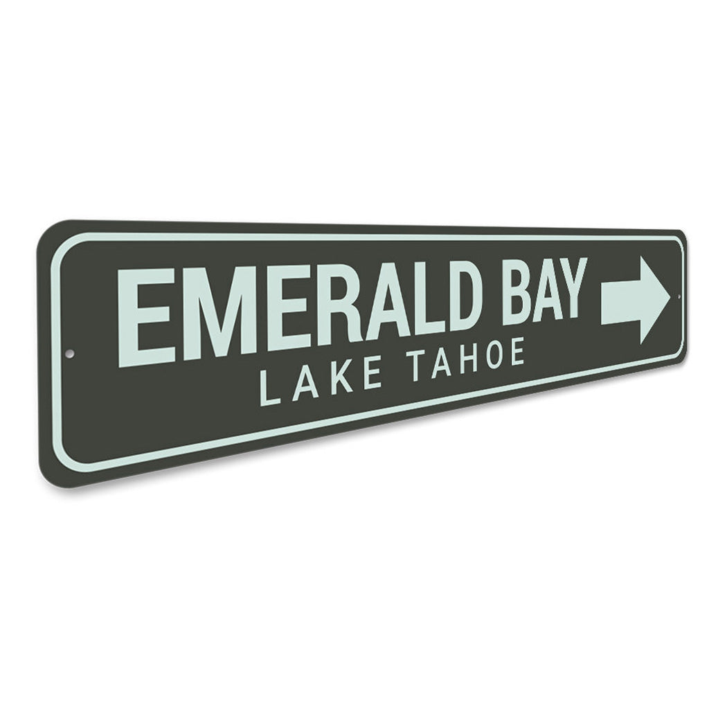 Emerald Bay Arrow Sign