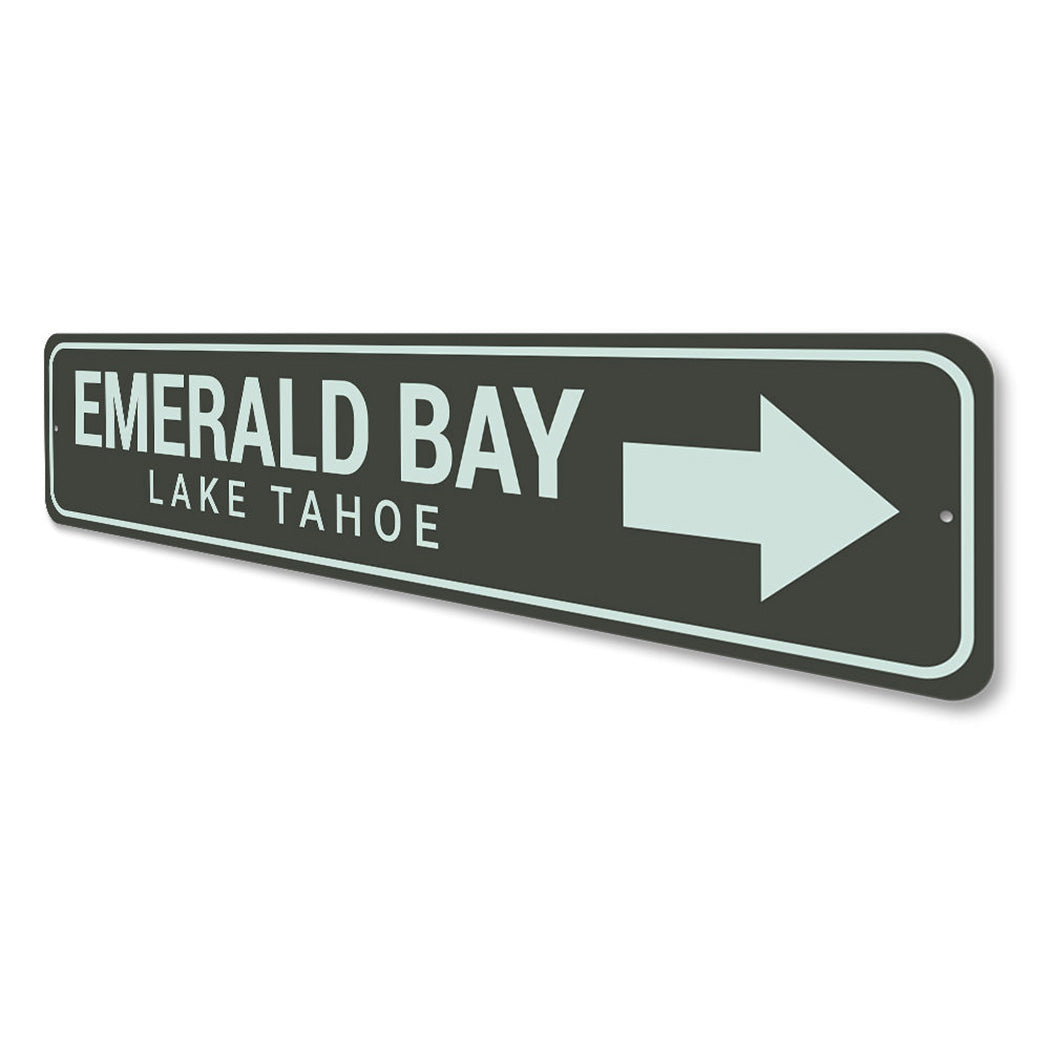 Emerald Bay Arrow Sign