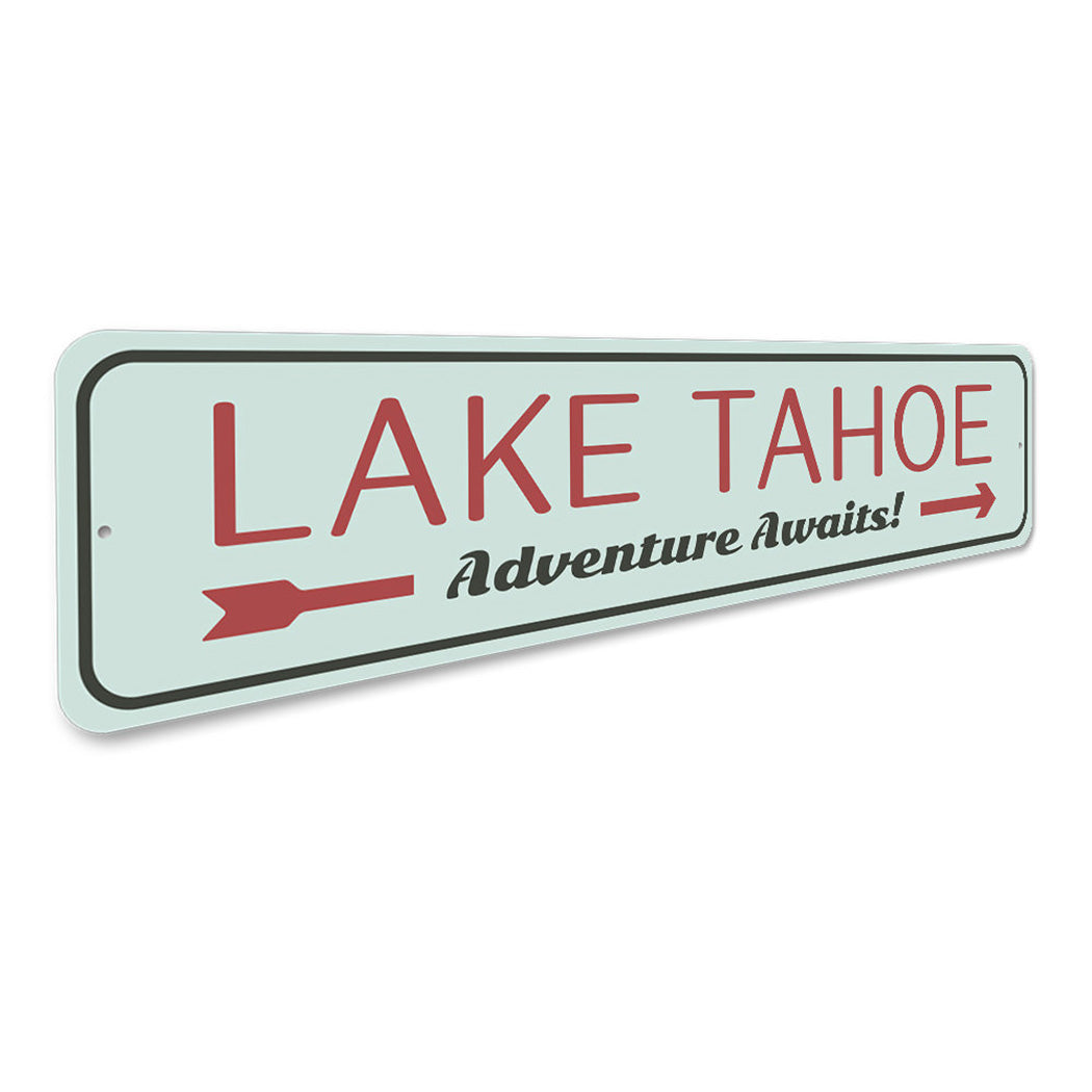 Lake Tahoe Awaits Sign