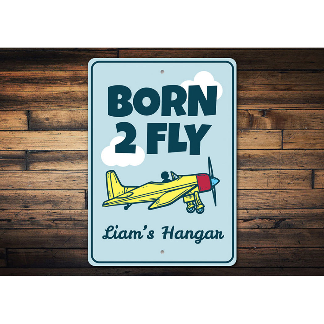 Born 2 Fly Kid's Room Sign