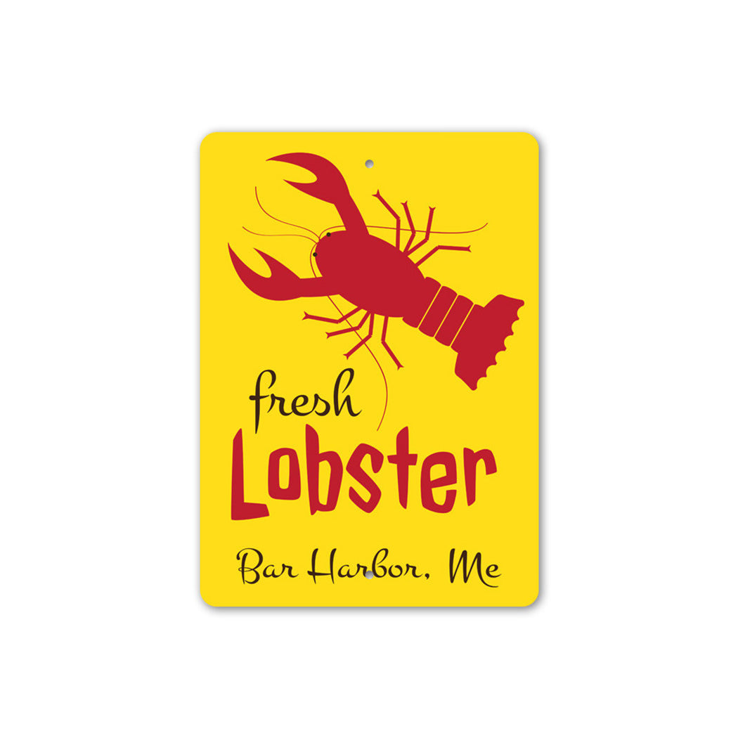 Fresh Lobster Personalized Seafood Sign