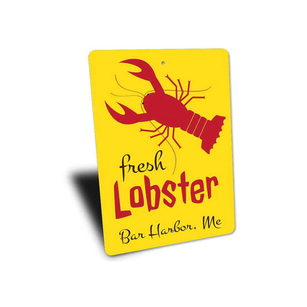 Fresh Lobster Personalized Seafood Sign