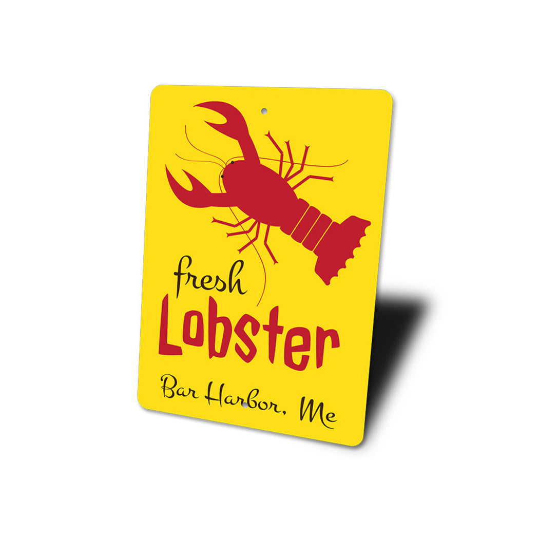 Fresh Lobster Personalized Seafood Sign