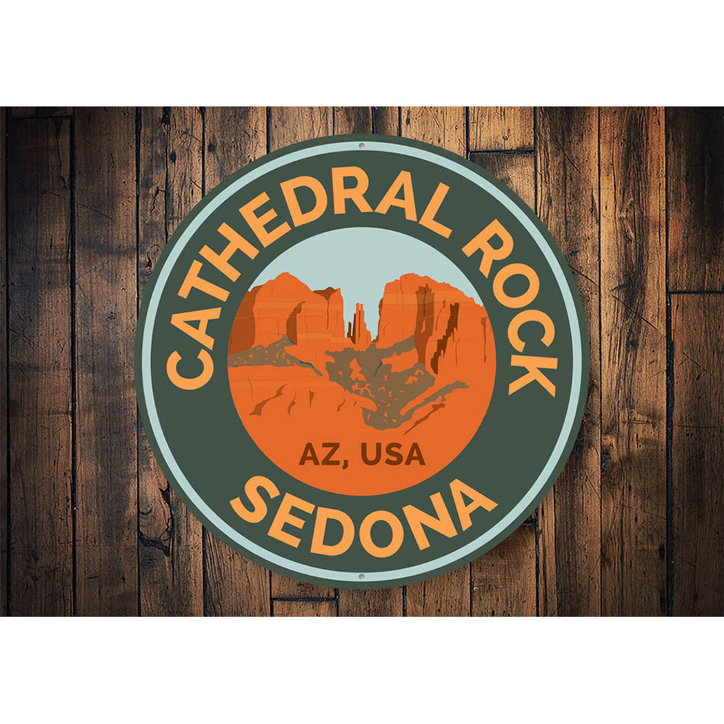 Cathedral Rock Trail Sign Aluminum Sign