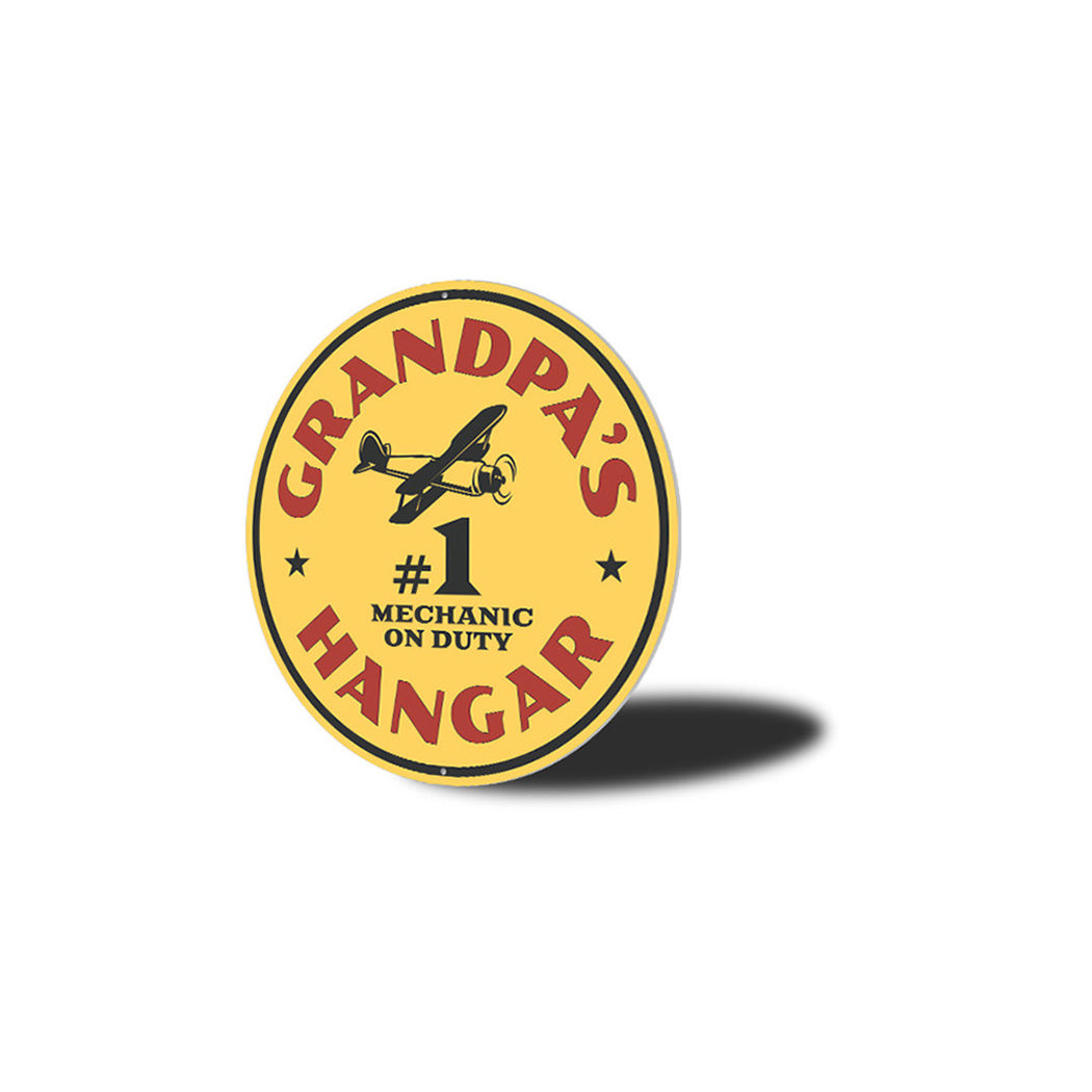 Hangar Mechanic on Duty Metal Sign