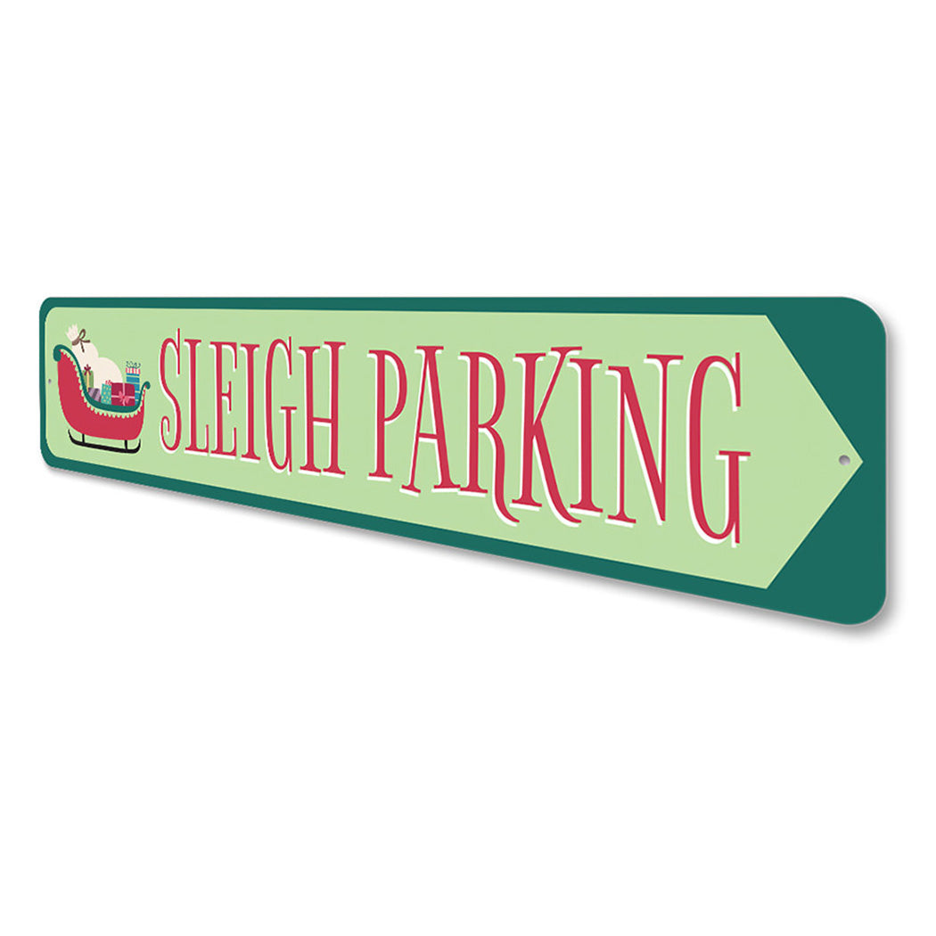 Sleigh Parking Christmas Sign