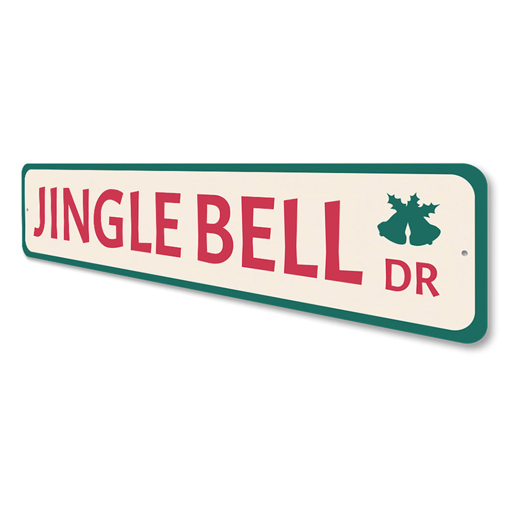 Jingle Bell Drive Holiday Sign