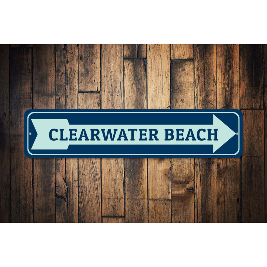 Beach Arrow Sign