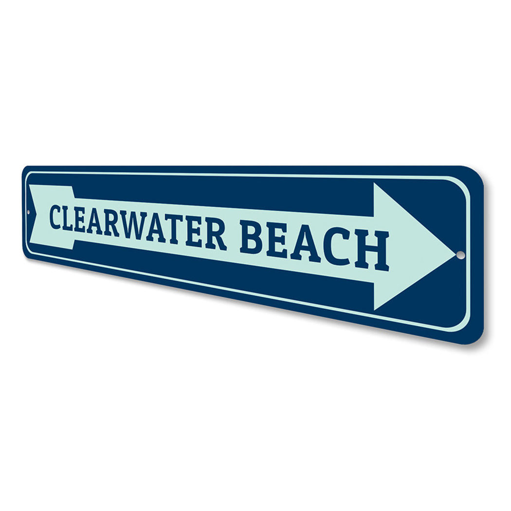 Beach Arrow Sign