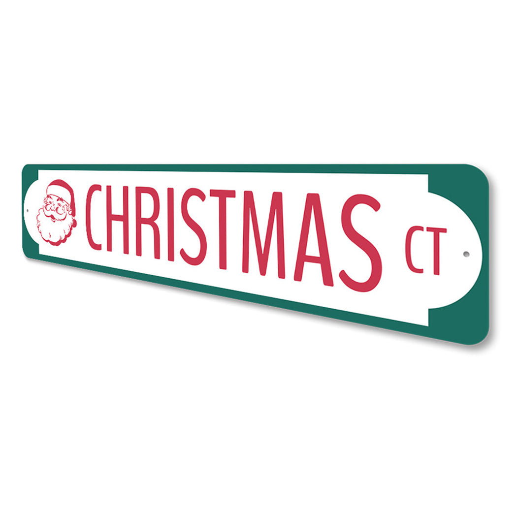 Santa Christmas Court Sign