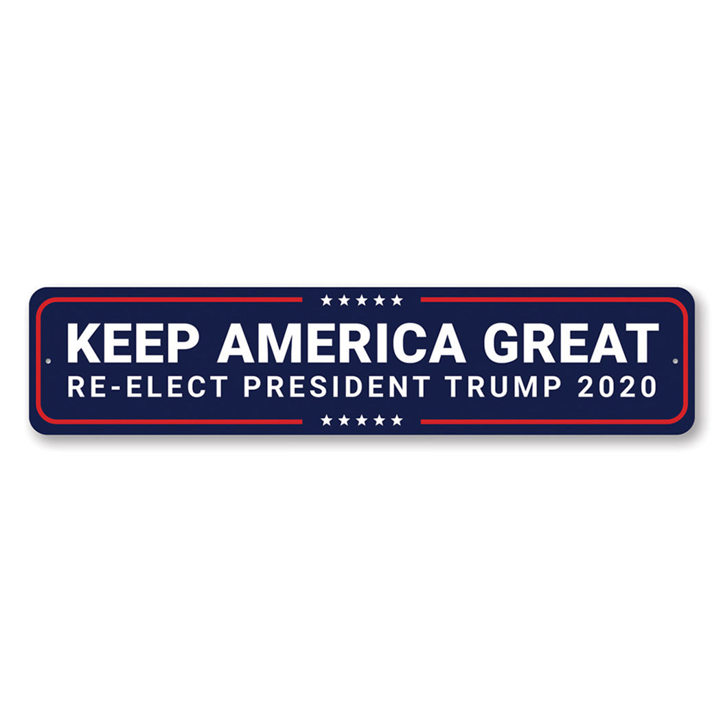 Re-Elect Trump 2020 Metal Sign