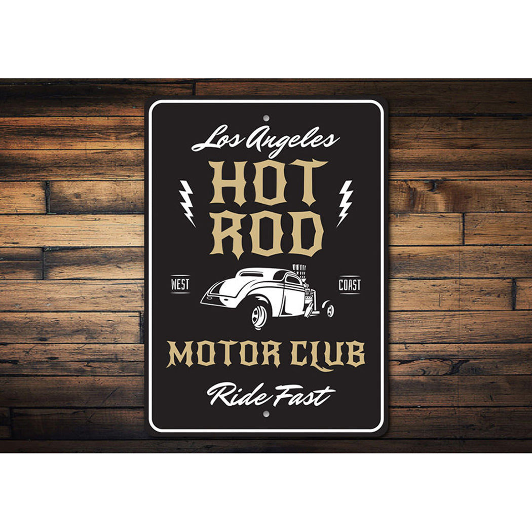 Hot Rod Motor Club Sign