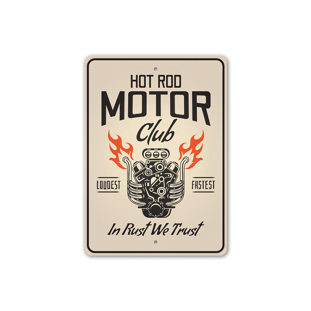 Hot Rod Motor Club Garage Sign