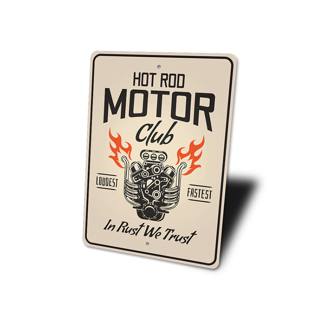 Hot Rod Motor Club Garage Sign