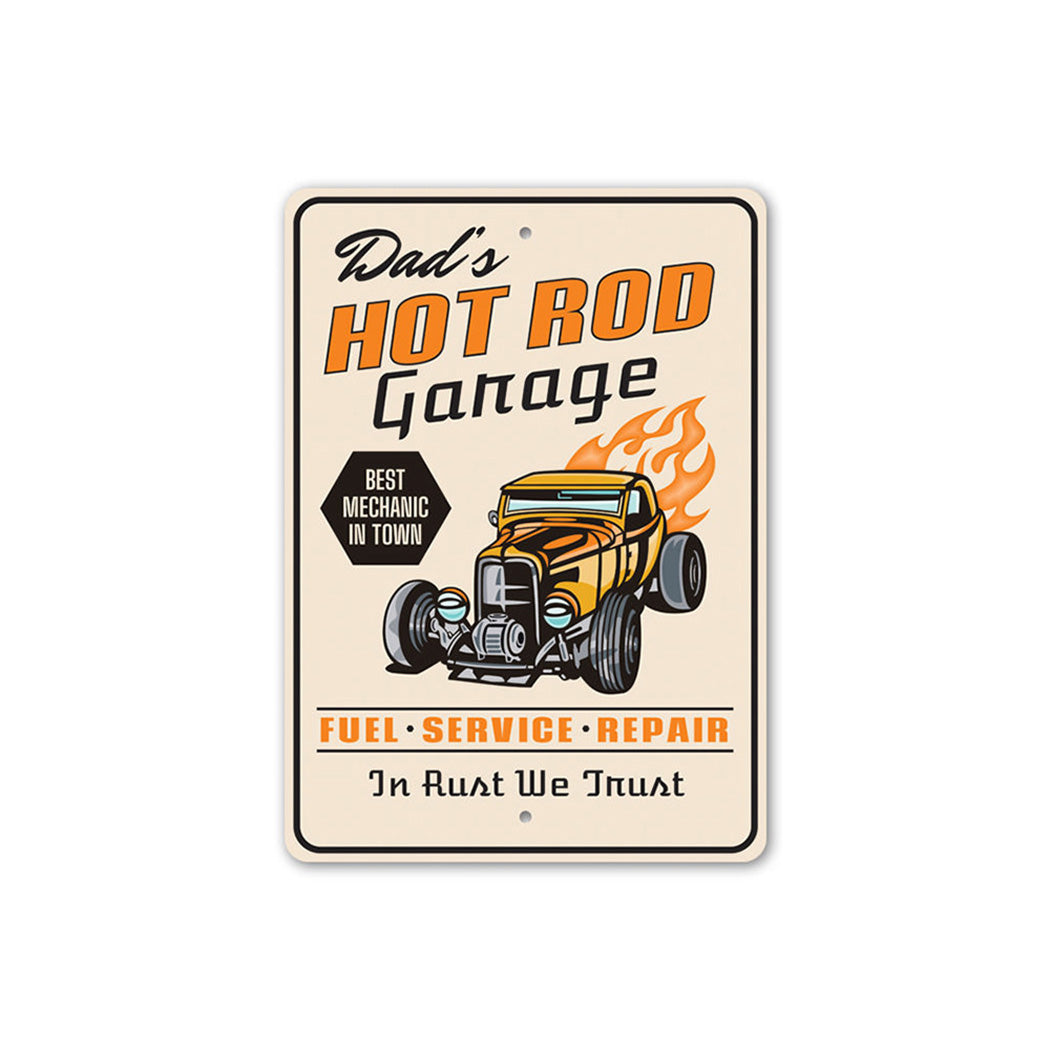 Hot Rod Garage Best Mechanic in Town Sign