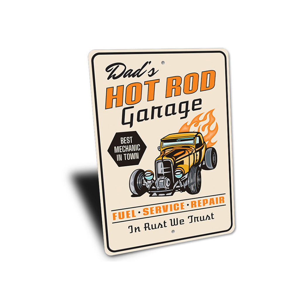 Hot Rod Garage Best Mechanic in Town Sign