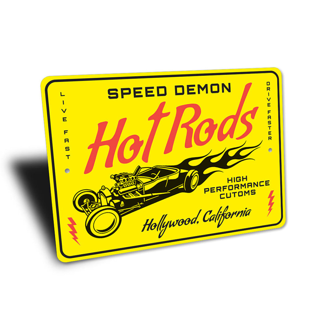 Speed Demon Hot Rods High Performance Customs Sign