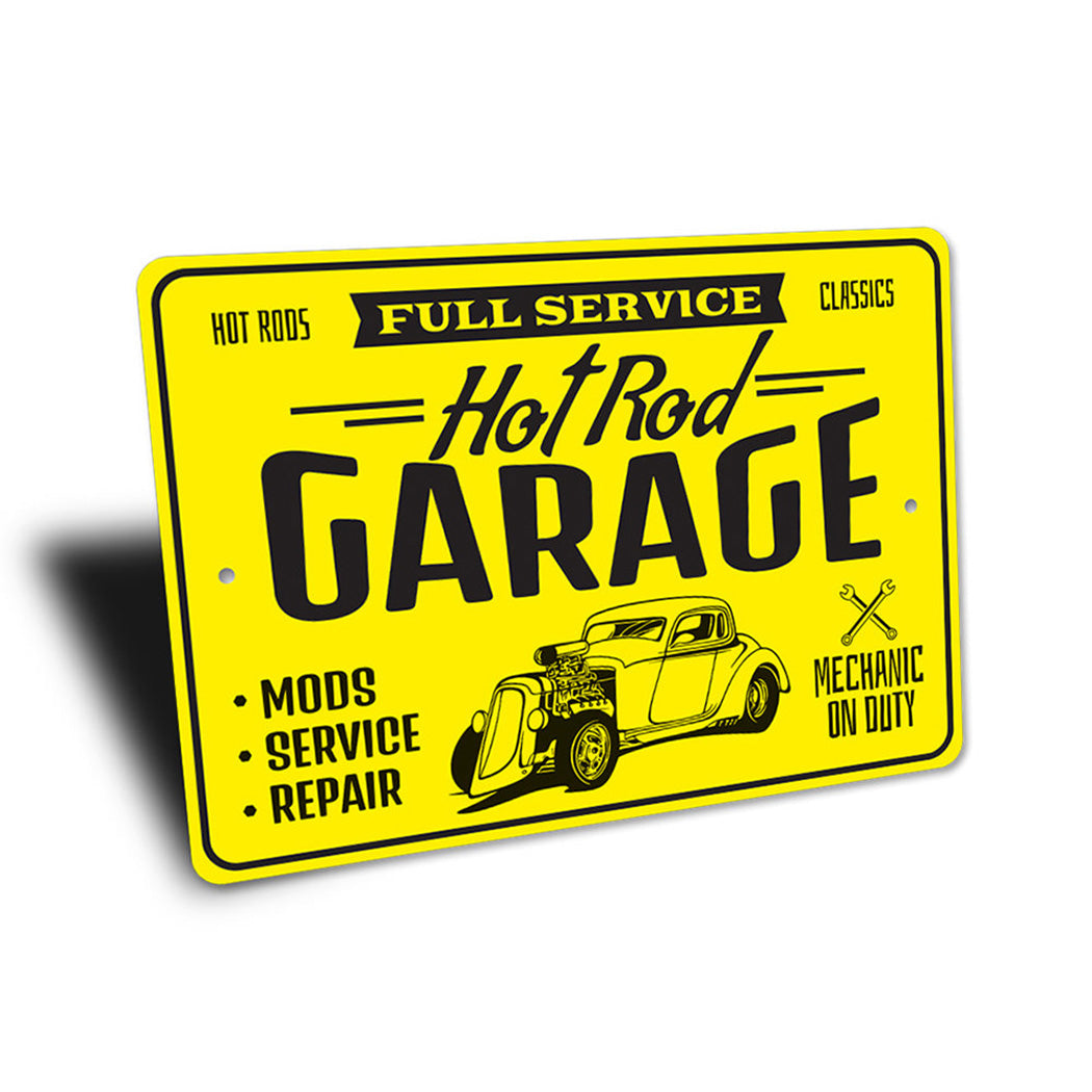 Full Service Hot Rods Classic Garage Mechanic Sign
