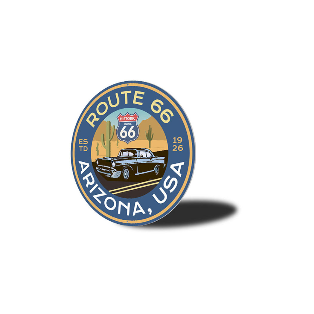 Arizona Historic Route 66 Novelty Metal Sign
