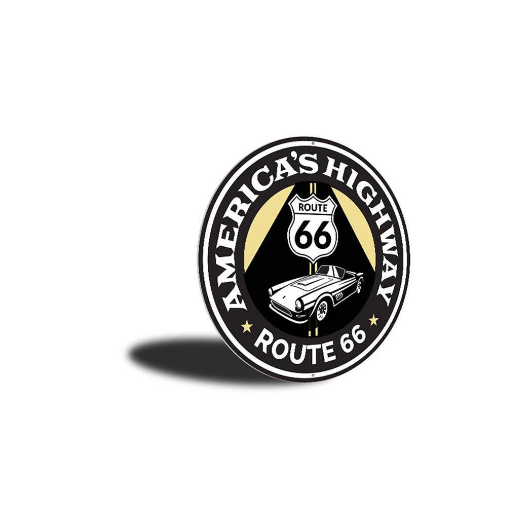America's Highway Route 66 Road Sign Aluminum Sign