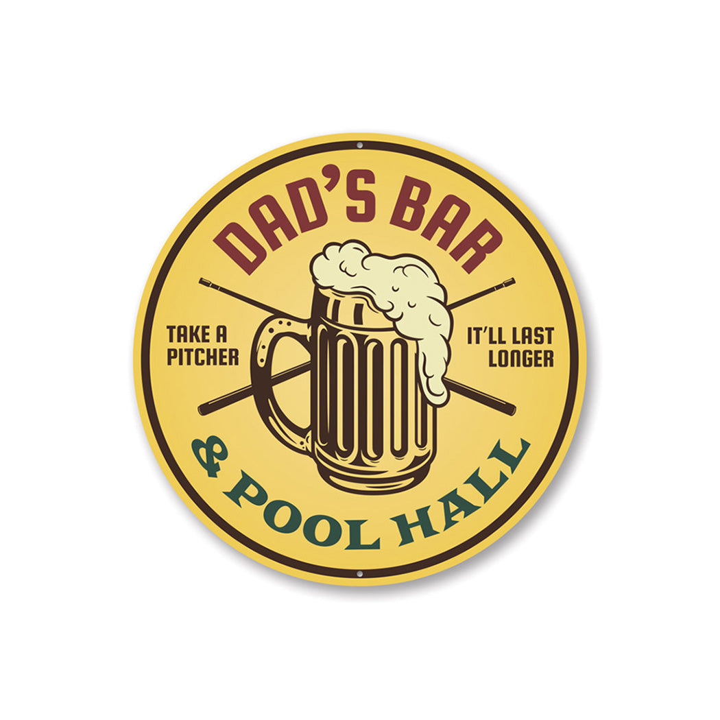 Bar and Pool Hall Sign Aluminum Sign
