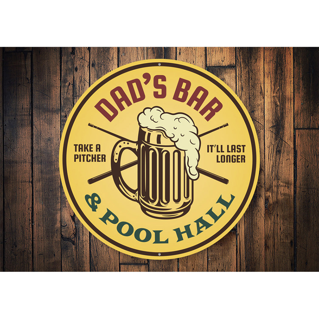 Bar and Pool Hall Sign Aluminum Sign