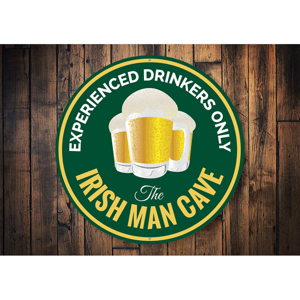 Irish Man Cave Beer Pub Sign Aluminum Sign