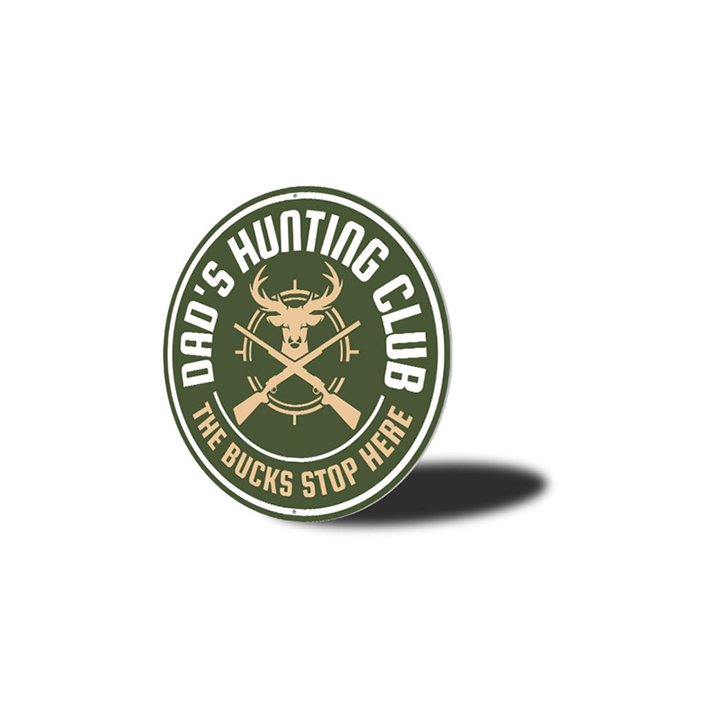 Hunting Club Cabin Metal Sign, Hunter Gift Metal Sign