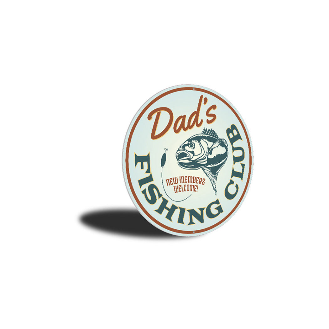 Fishing Club New Members Welcome Sign Aluminum Sign