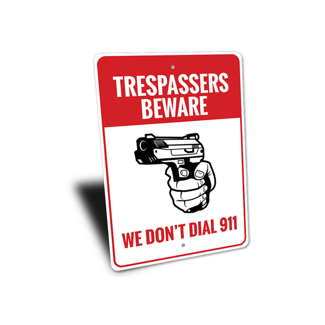 2nd Amendment Trespassers Beware Sign