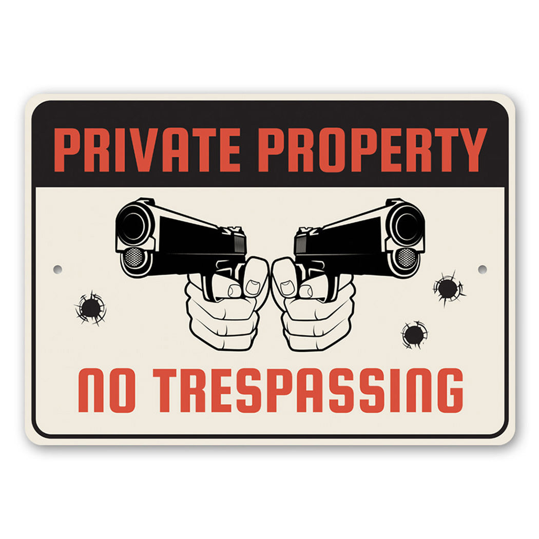 Private Property No Trespassing Sign