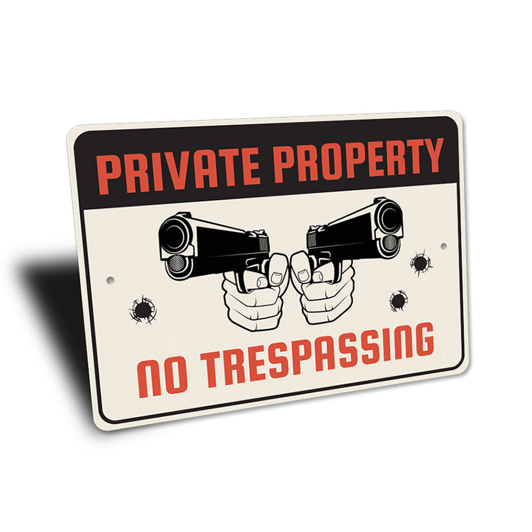 Private Property No Trespassing Sign