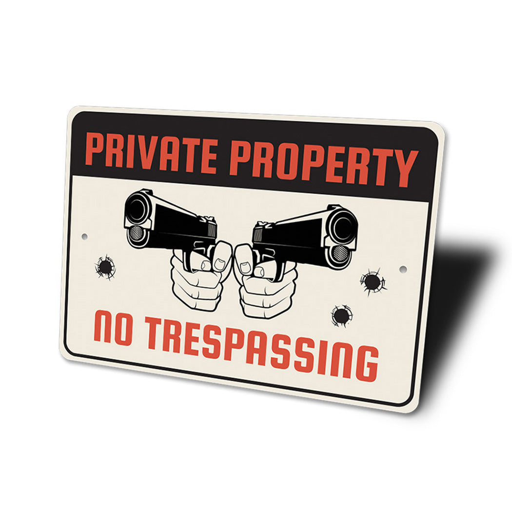 Private Property No Trespassing Sign