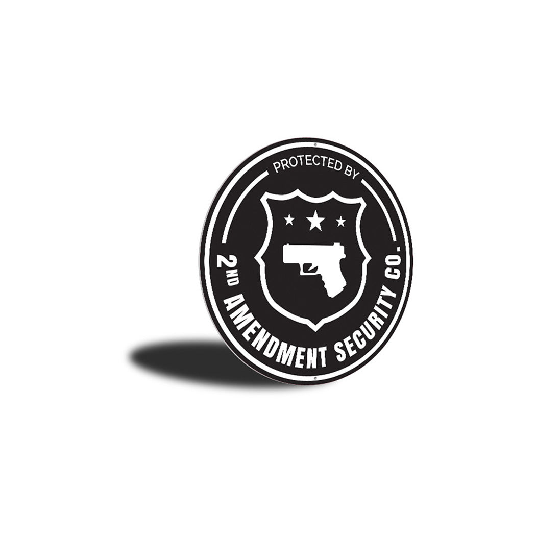 Protected by 2nd Amendment Security Co. Sign Aluminum Sign