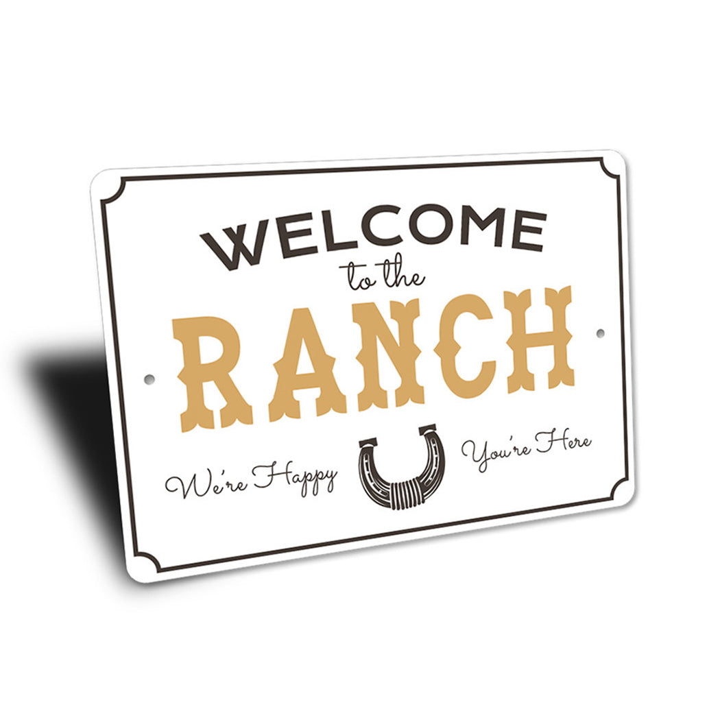 Ranch Welcome Sign