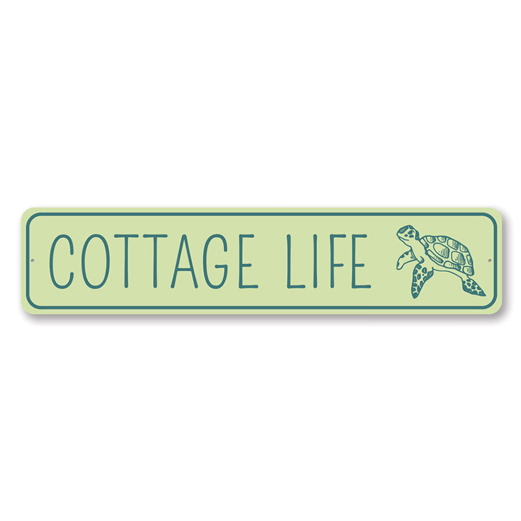 Cottage Life Metal Sign