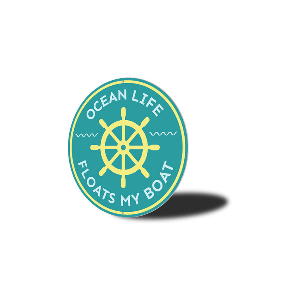 Ocean Life Metal Sign
