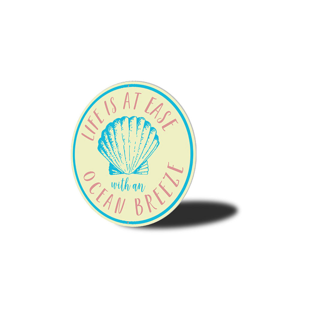 Ocean Breeze Metal Sign