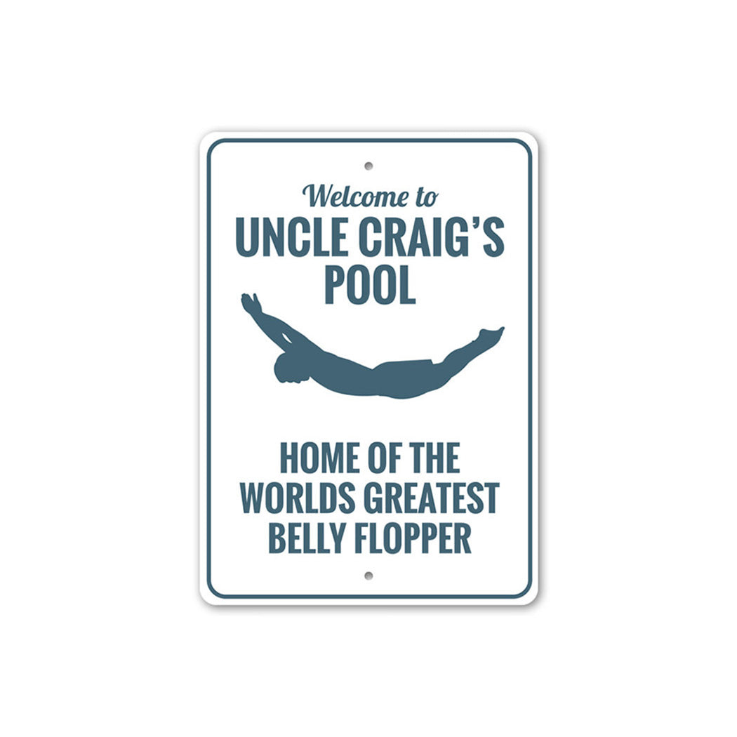 Belly Flopper Sign