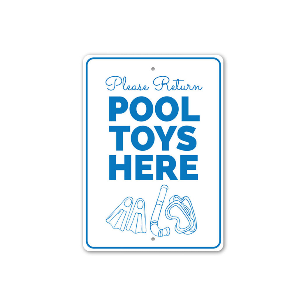 Pool Toys Sign