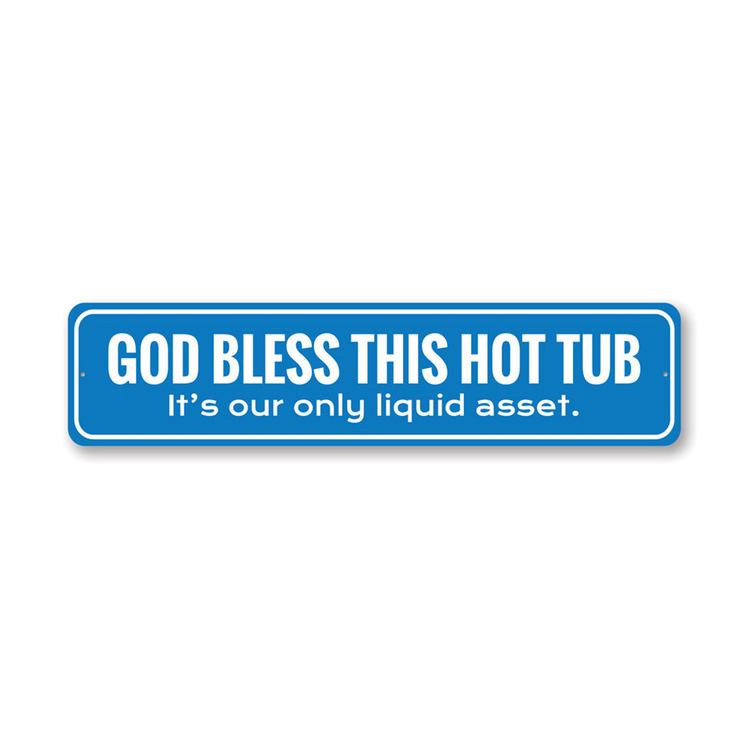 Funny Hot Tub Metal Sign